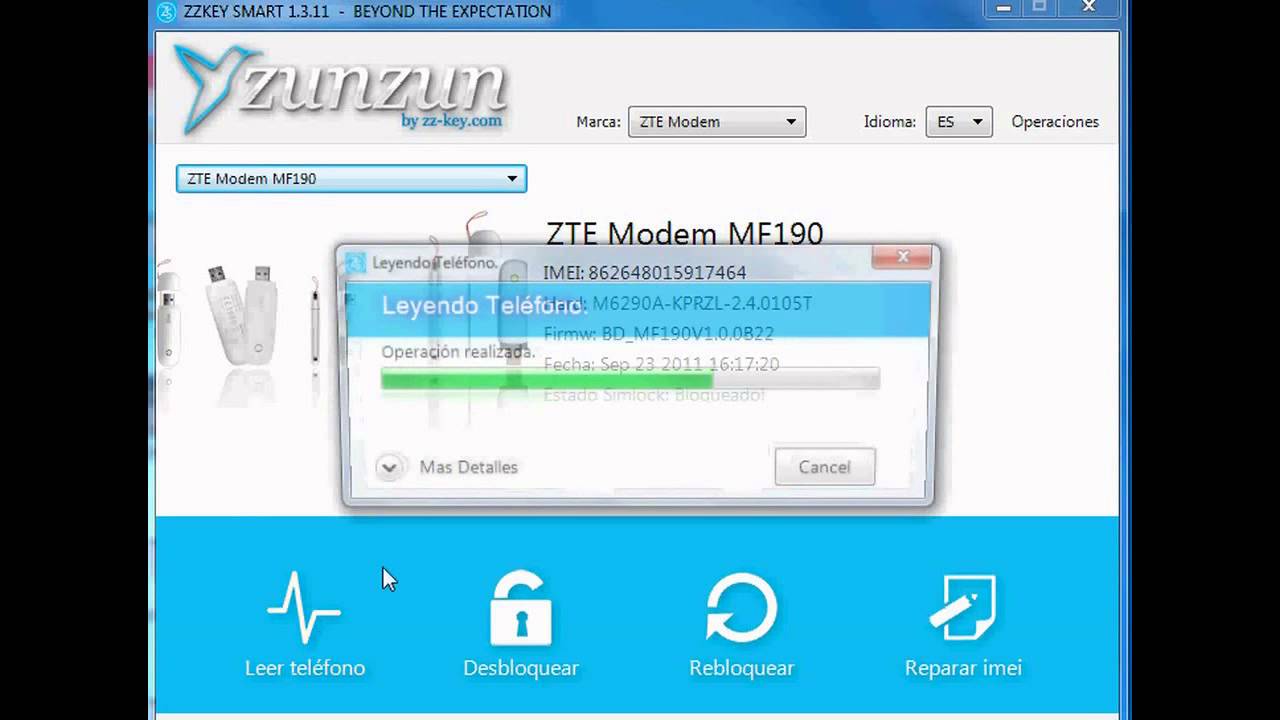 mkey modem unlock key software